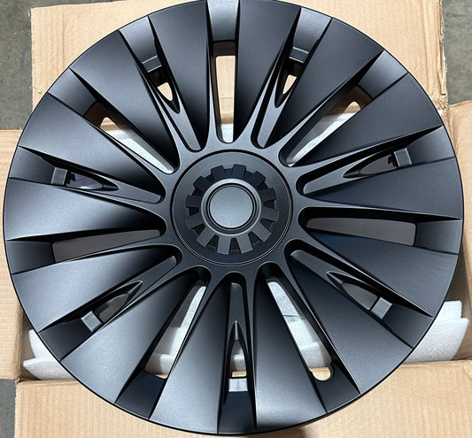 19 Inch Tesla Model Y Hubcaps, Matte Black Spare Tire Covers