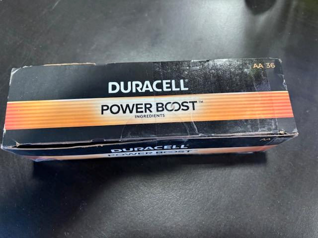 Duracell MN15P36 Standard Battery, AA, Alkaline, PK36 Lighting, 36 Count (Pack of 1), Black