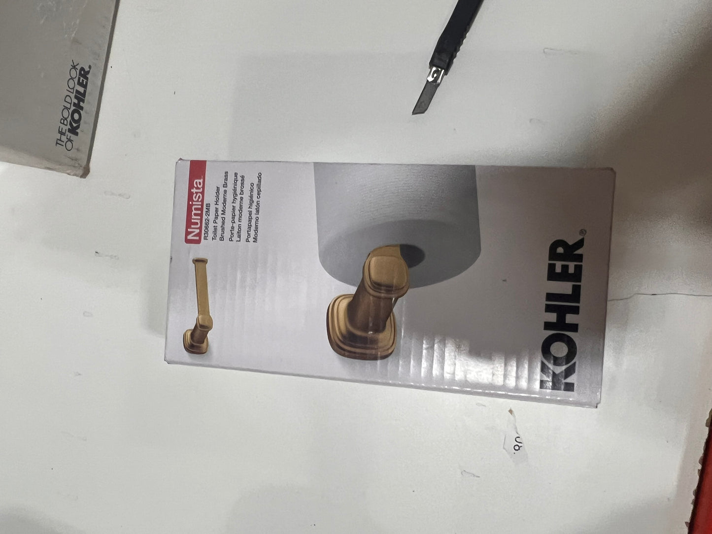 KOHLER Numista Wall Mount Toilet Paper Holder in Vibrant Modern Brushed Brass