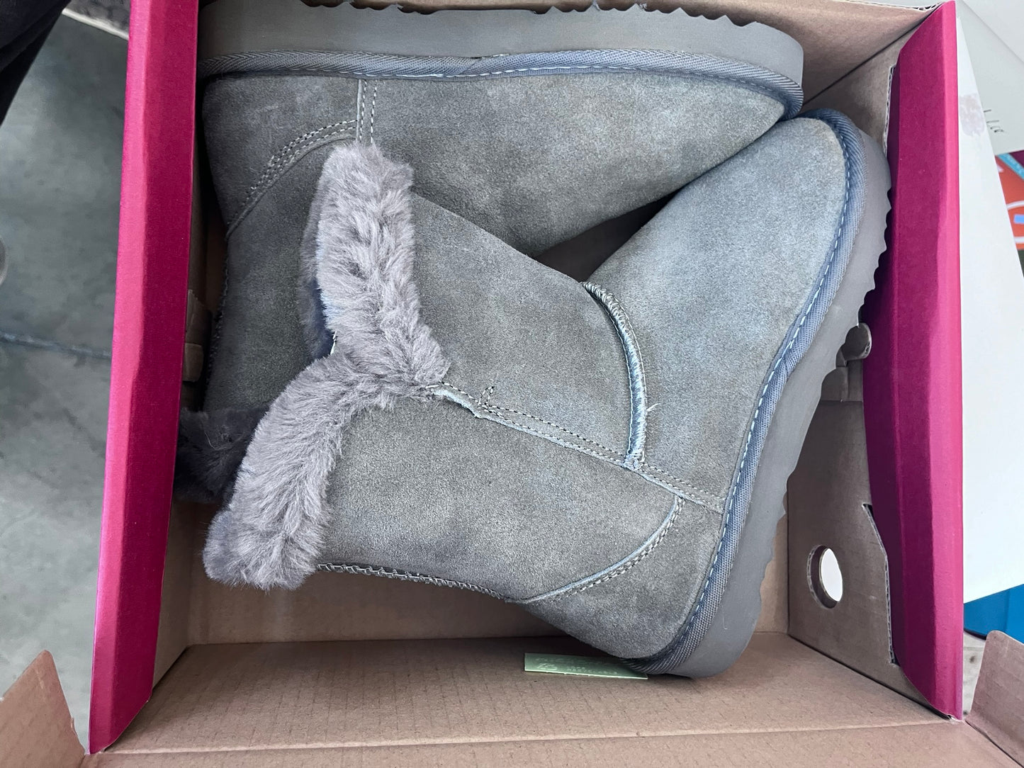 Style & Co Women's Tiny 2 Winter Booties Grey Size 6 M