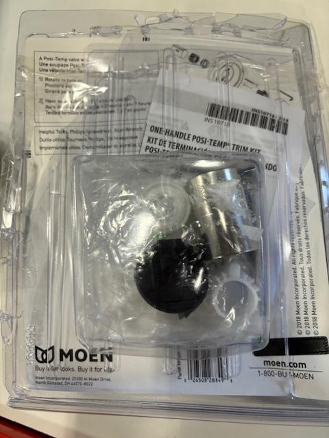 Moen Posi-temp Valve Trim Kit Chrome 181119 in Bath Shower, 181119