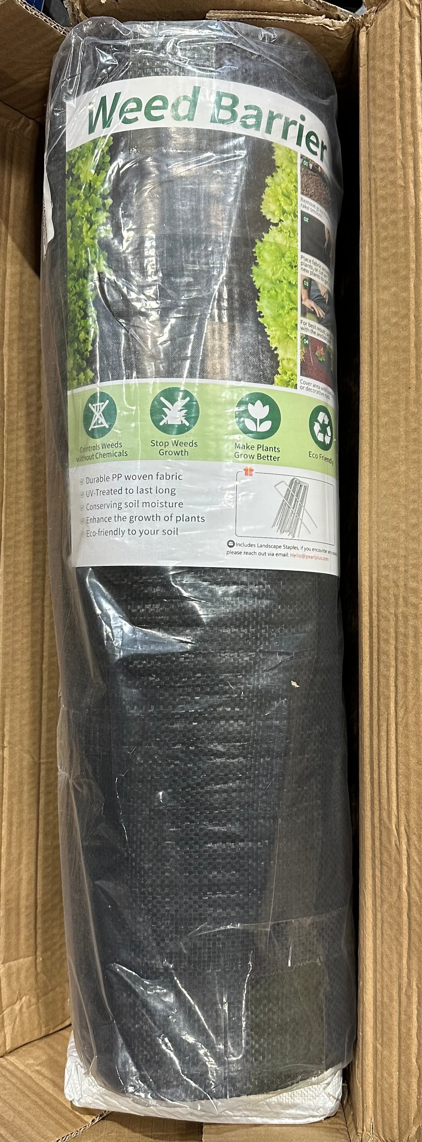 Winisok Weed Barrier Landscape Fabric Heavy Duty, 4FT x 300FT