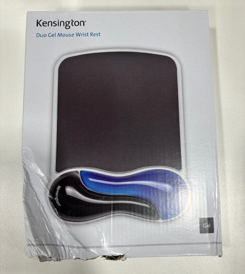 Kensington Duo Gel Mouse Pad with Wrist Rest, Ergonomic Mouse Pad with Wrist Support for Pain Relief, Comfortable Non-Skid Gel Mouse Pad for Computer, Laptop, Office & Home 9.6" x 7.6", Blue K62401AM