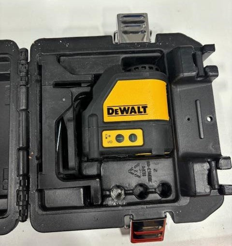 DEWALT 100 ft. Green Self-Leveling Cross Line Laser Level with Case, DW088CG