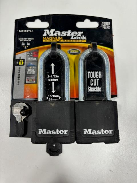 Master Lock Co. M515XTLJHC Magnum 2 Pack 2" Covered Padlock