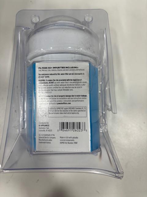 GE MWF Refrigerator Water Filter, Genuine Replacement Filter, Certified to Reduce Lead, Sulfur, and 50+ Other Impurities, Replace Every 6 Months for Best Results, Pack of 1