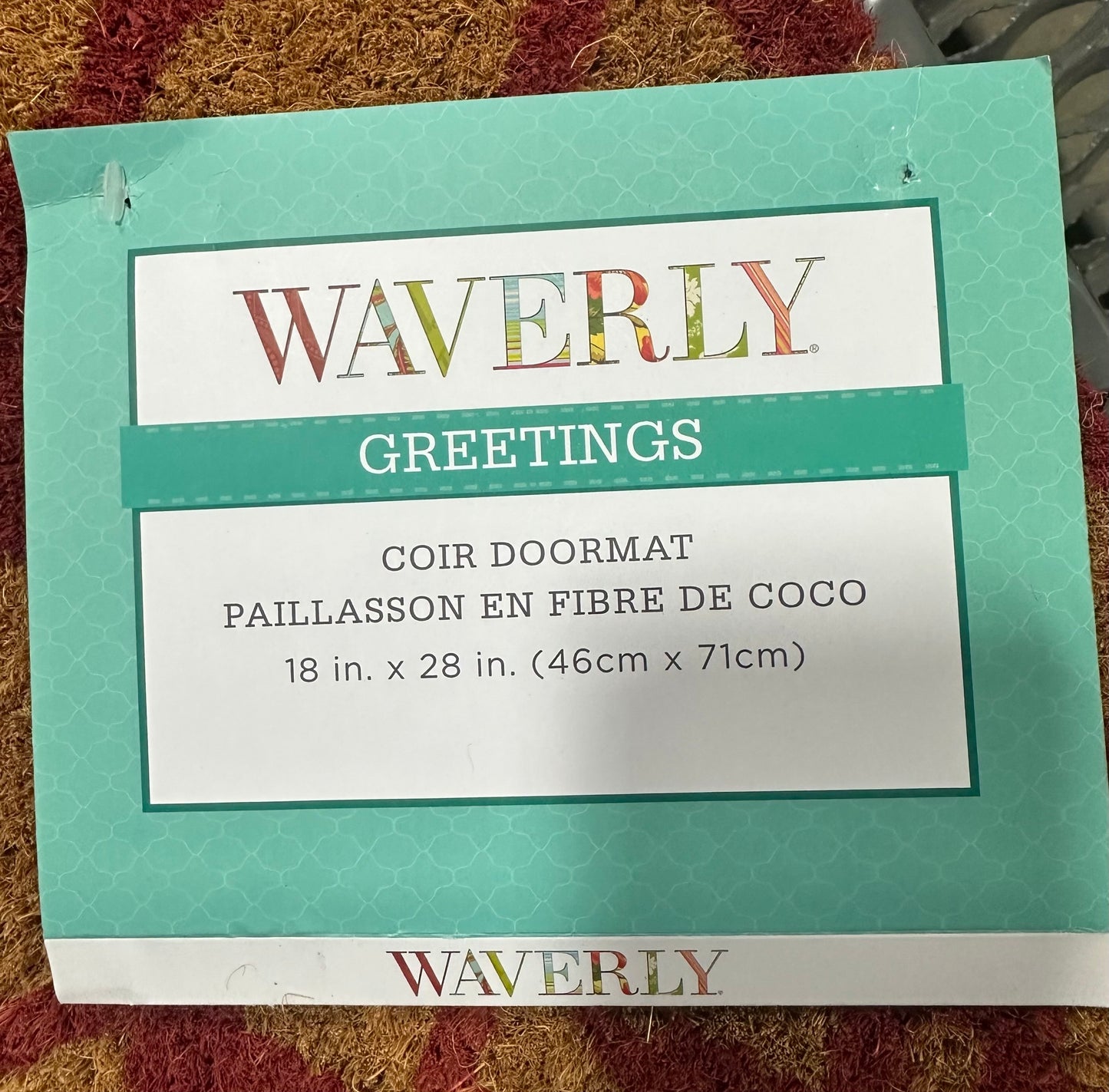 Waverly Greetings Lovely Lattice Doormat in Red