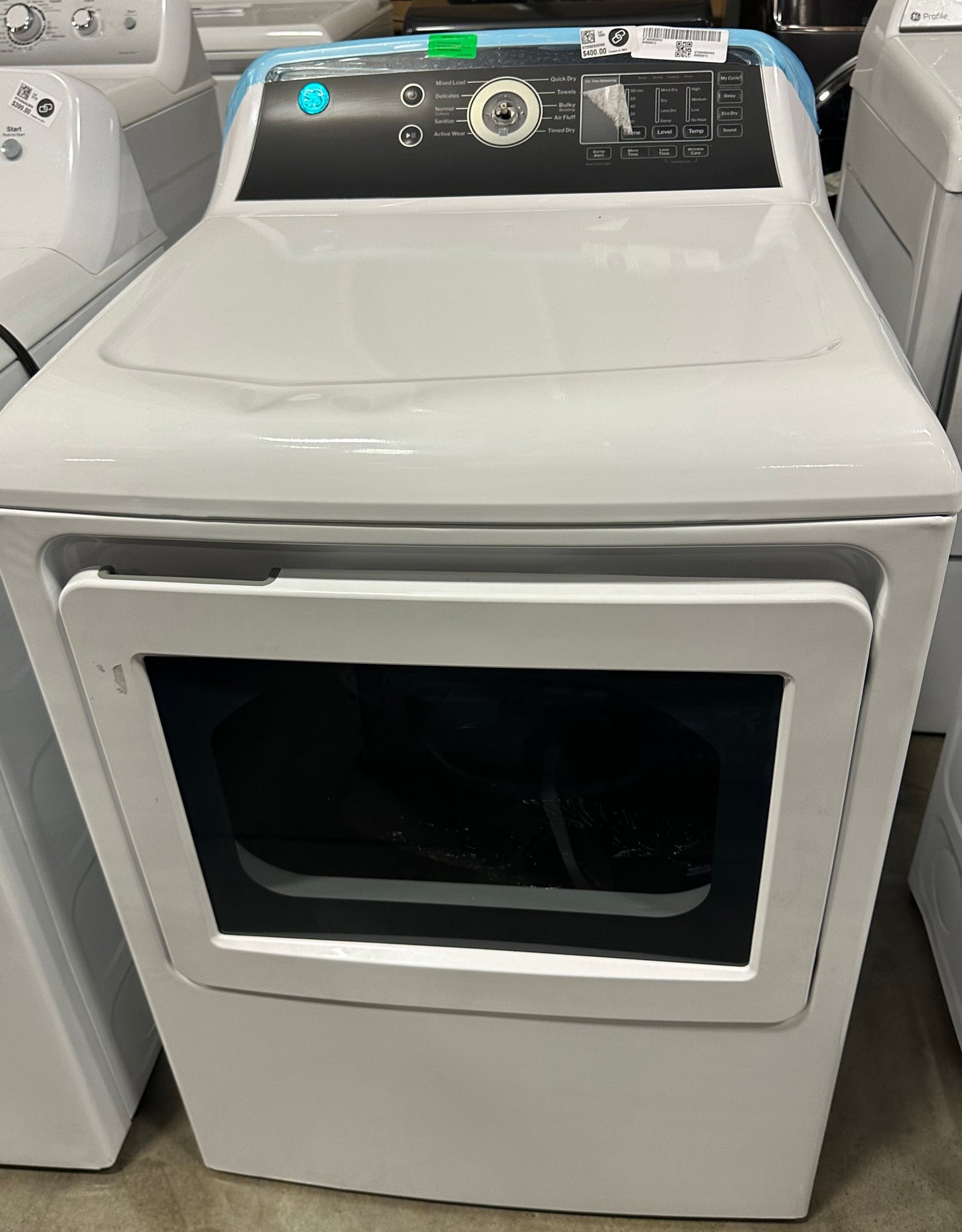 GE® 7.4 cu. ft. Capacity with Sensor Dry Electric Dryer GTD58EBSVWS