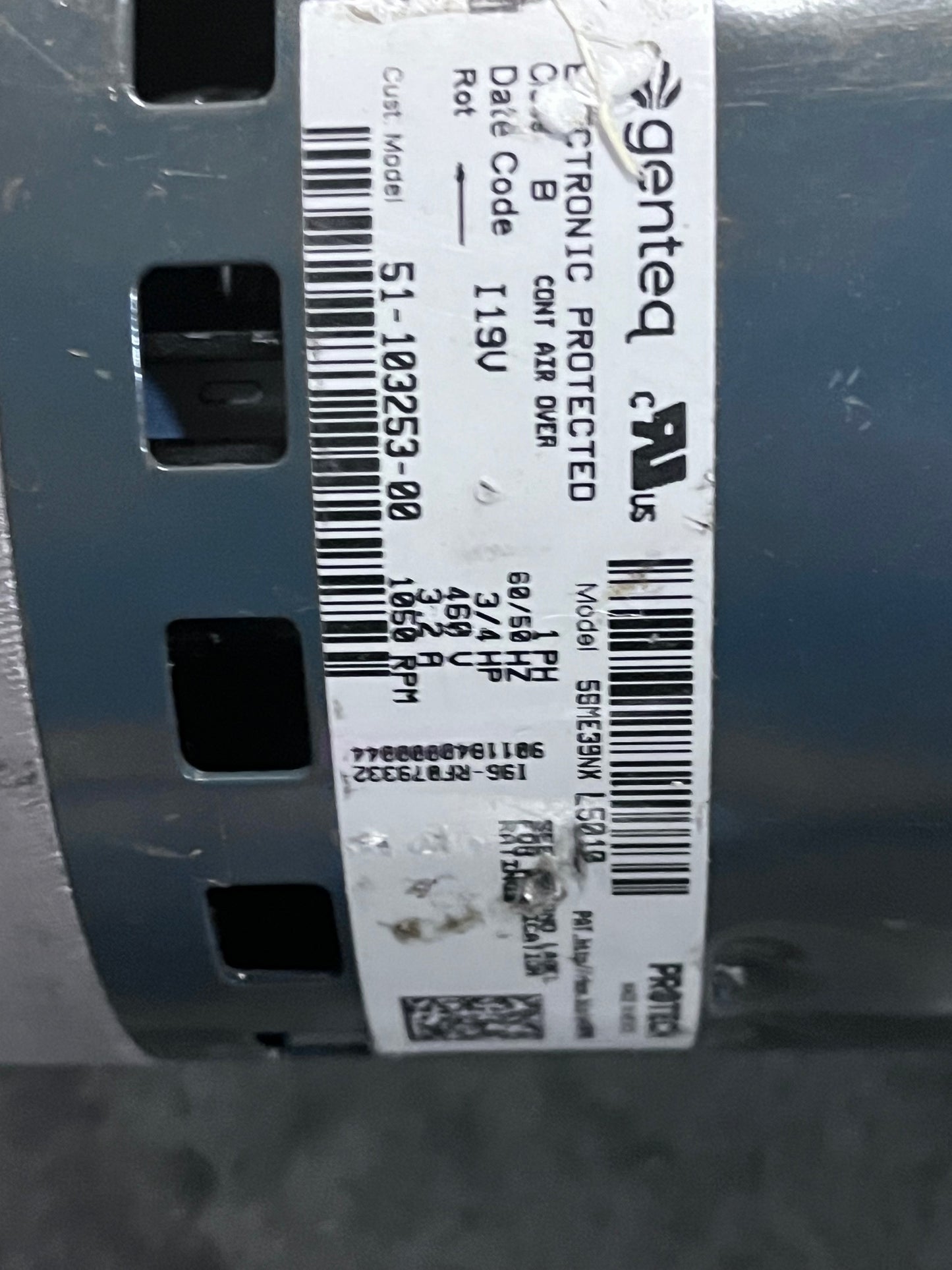 Genteq General Use Motor - 5SME39NX L5010