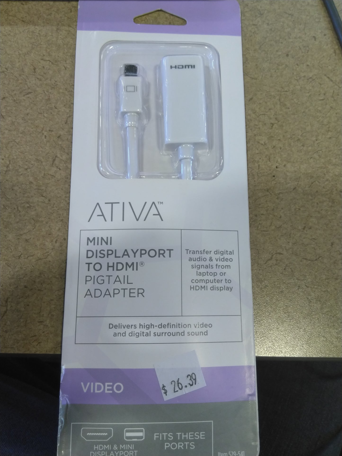 Ativa Mini Display Port To HDMI Pigtail Adapter