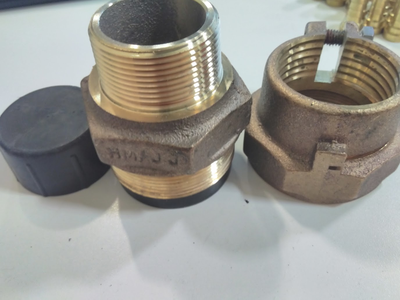 2 x 1-1/2 in. Compression x MIPT Brass Coupling Part #MH15428NKJ