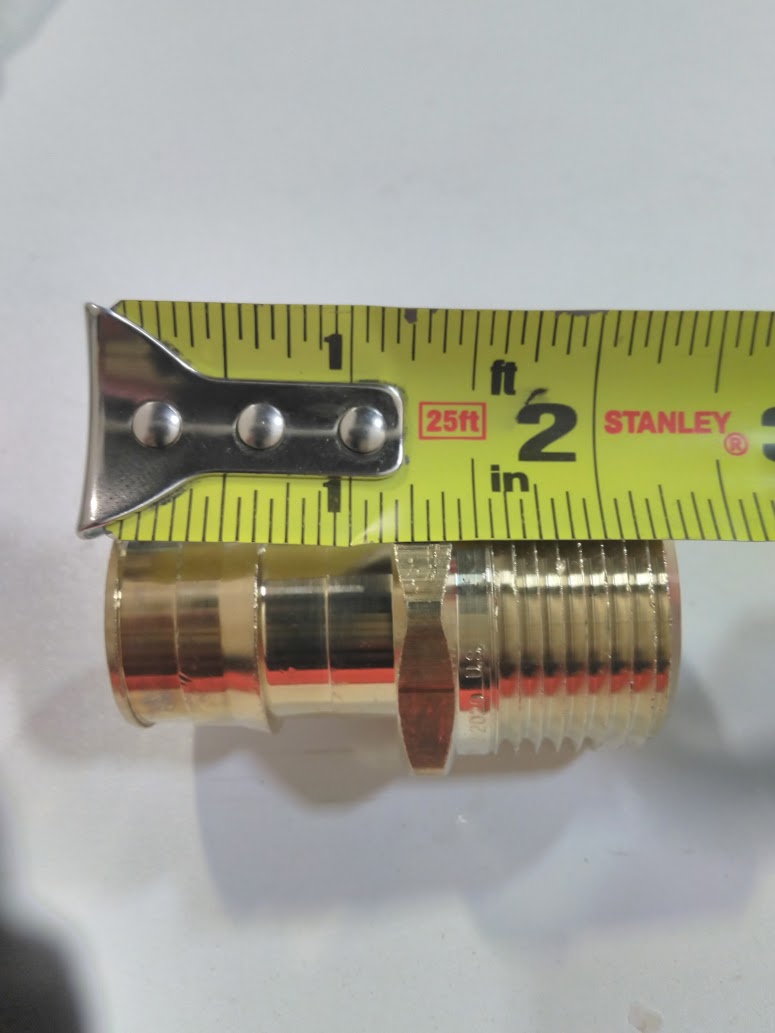 Propex (PN#LF4521010) Brass Male Threaded Adapter 1" Pex x 1" NPT (Pack of 10)