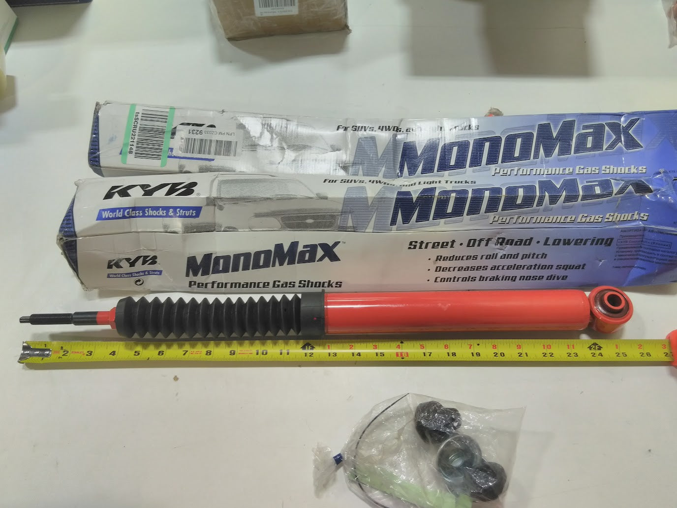 KYB High Pressure Monotube Gas Shock For 2005-22 F150/250/350/450/550 PN#565121 (Sold as a Pair)