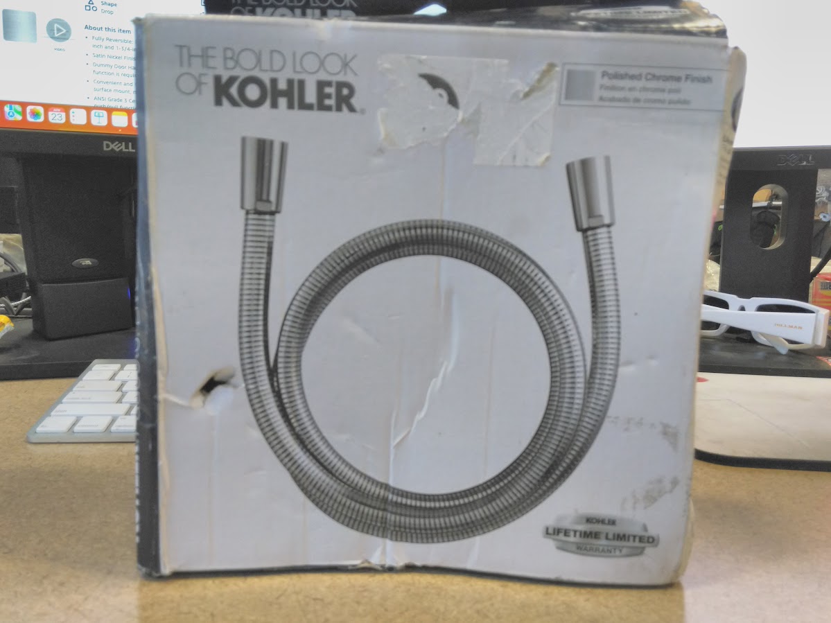 KOHLER K-45982-CP Awaken 60-Inch Ribbon Hose, Polished Chrome