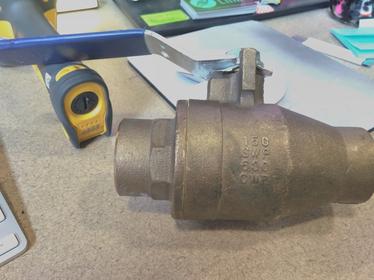 Nibco Bronze Ball Valve,Sweat,1-1/2 in  S58570 1-1/2