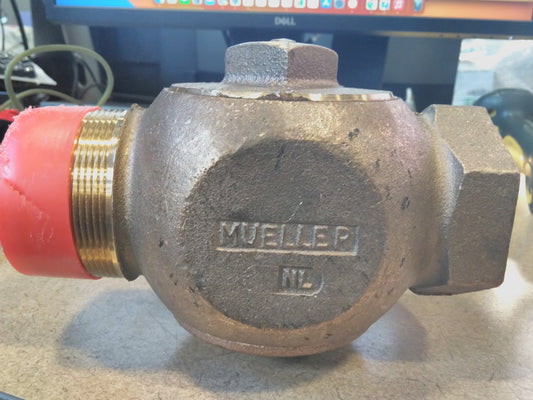 MUELLER ORISEAL 2" Brass CURB STOP Valve NL