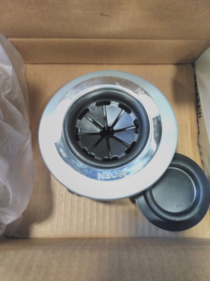 Moen Black EX Series Host Series 3/4 Horsepower Improved Installation Garbage Disposal, EX75C