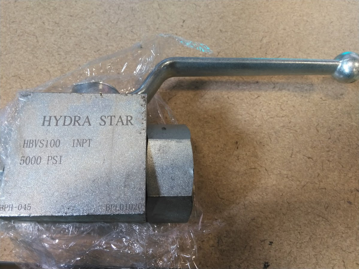 Ball Valve 1" 5000 PSi Hydra Star HBVS100