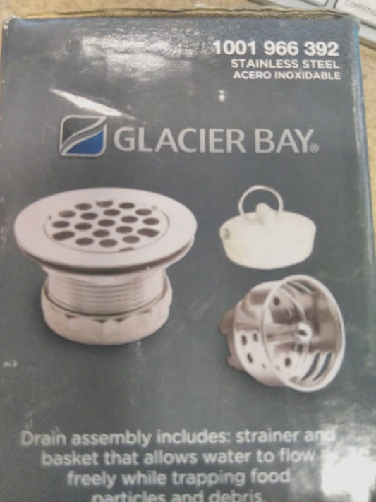 Glacier Bay 1001 966 392 Stainless Steel Junior Bar Sink Strainer