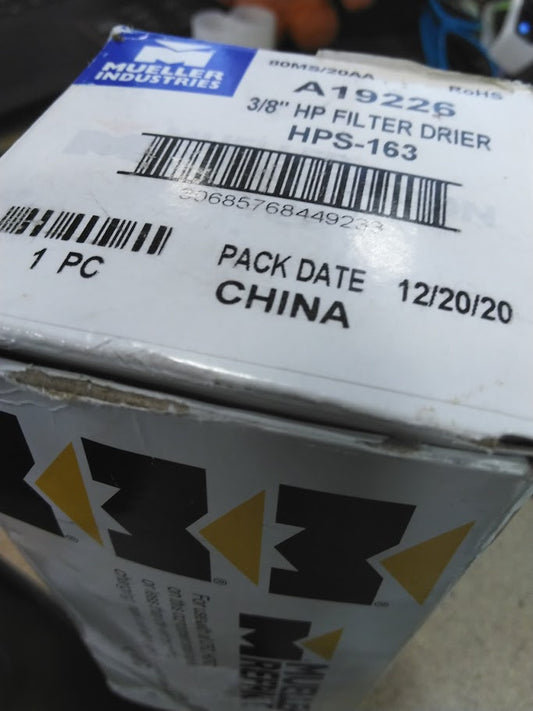 MUELLER 3/8" DRYMASTER PLUS REFRIGERANT HEAT PUMP DRIER A19226 NIB
