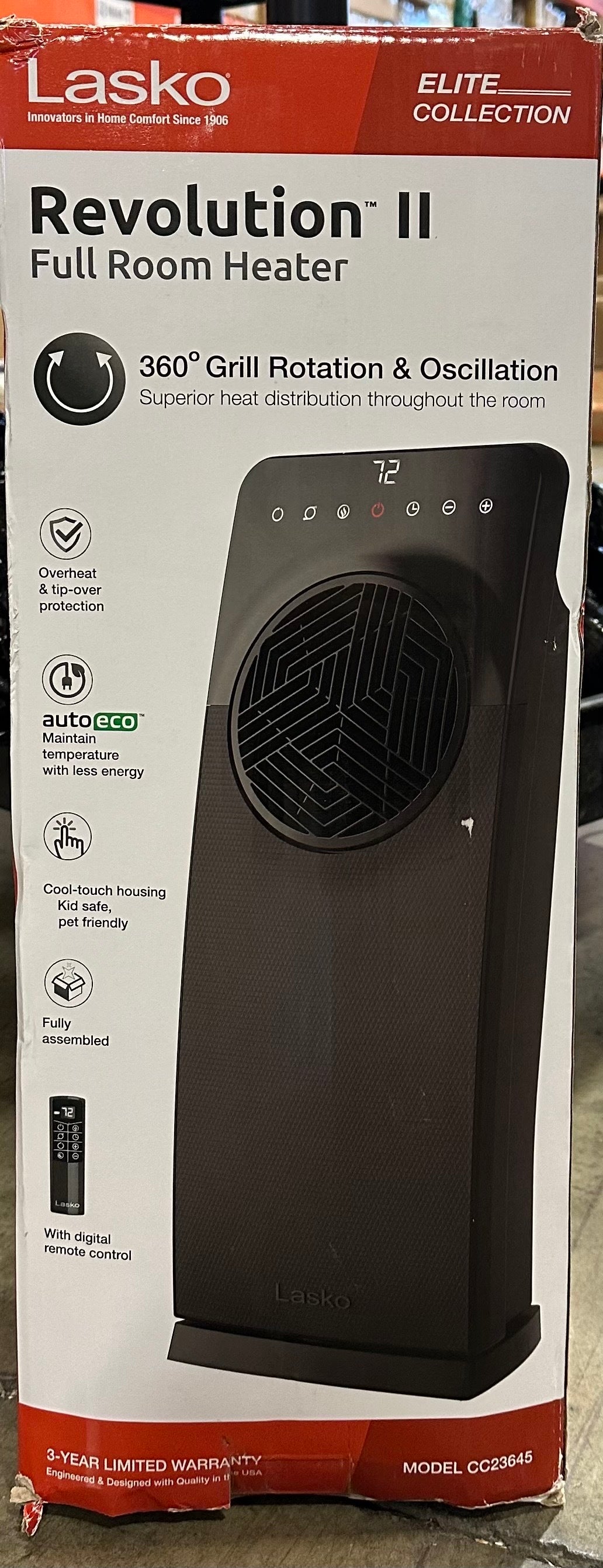 Lasko Revolution II Full Room Heater 360