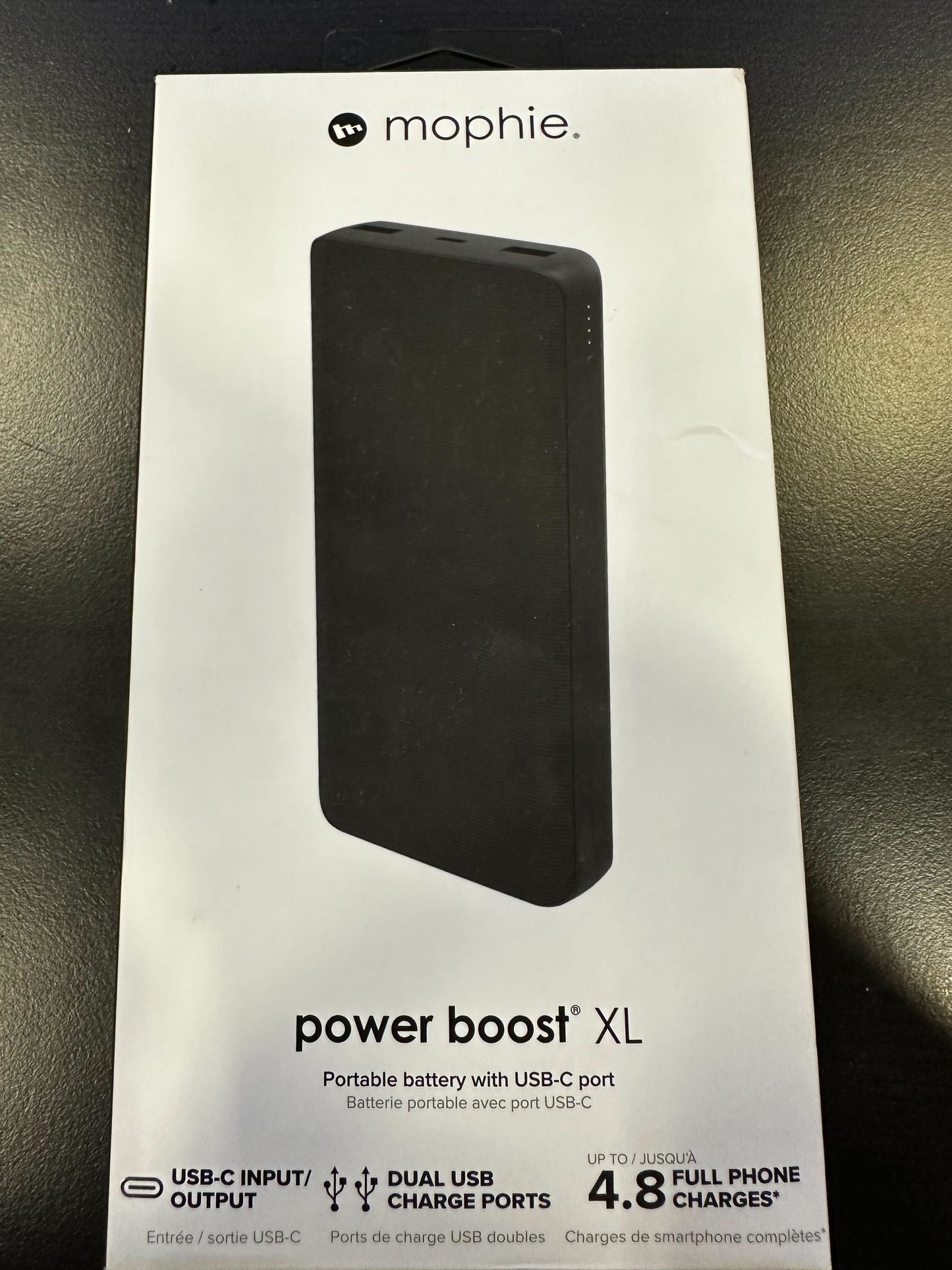 Mophie Power Boost XL (20K)- Black - PowerStation containing Large Internal Battery and Versatile USB-C Port