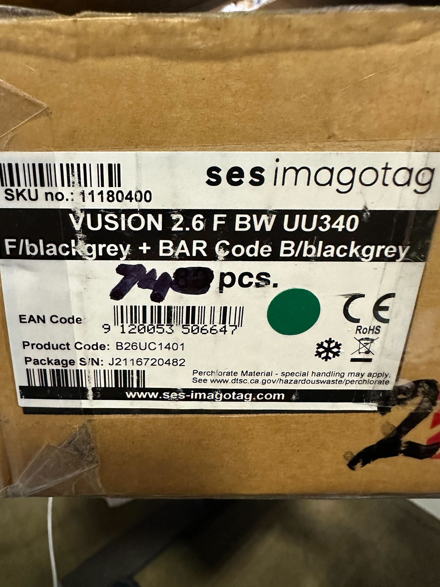 SES-IMAGOTAG VUSION 2.6 F BW UU340 ELECTRONIC SHELF PRICE TAGS Lot of 74