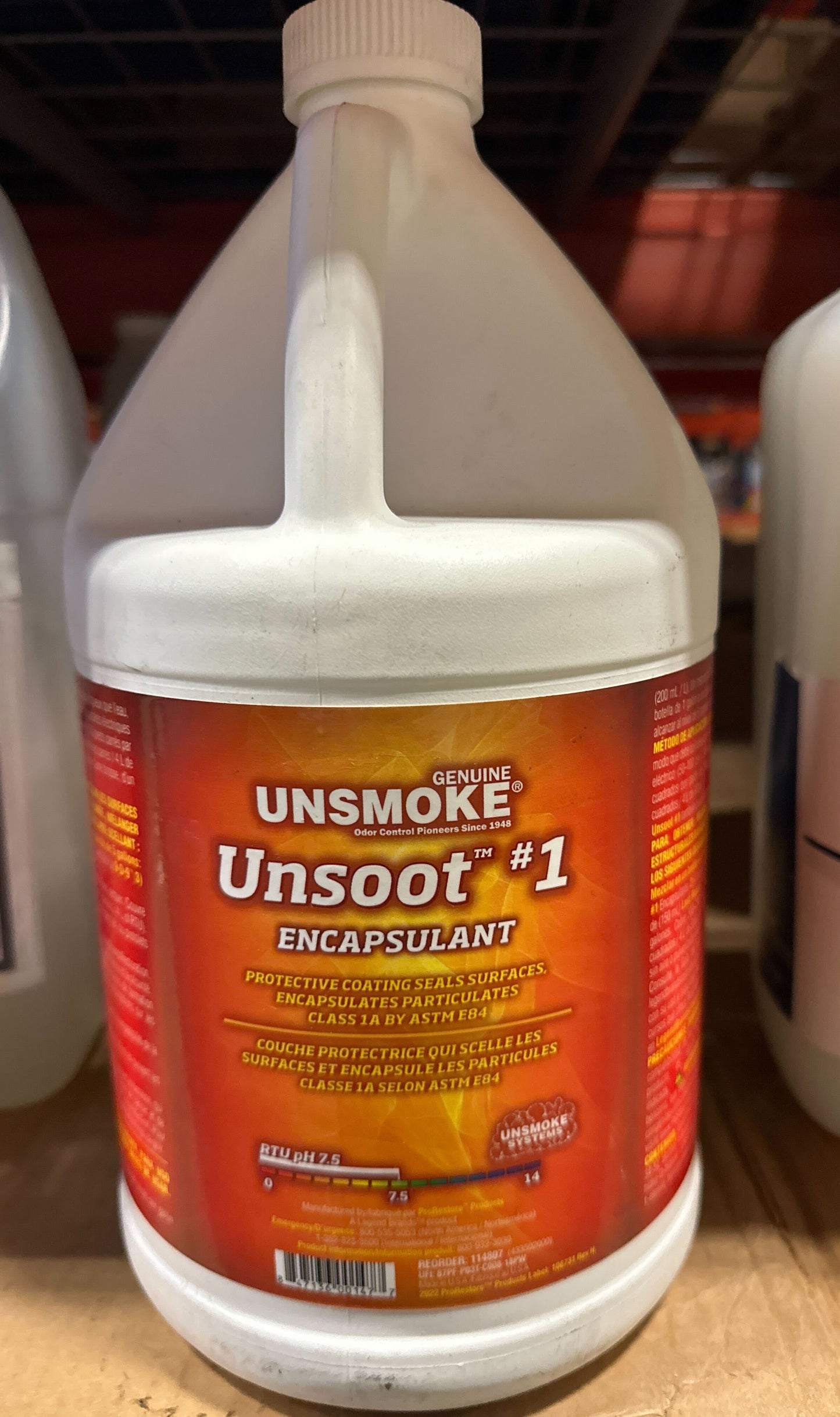 Unsmoke Unsoot #1 Encapsulant, Professional Protective Coating for Soot and Particles, 1 Gal