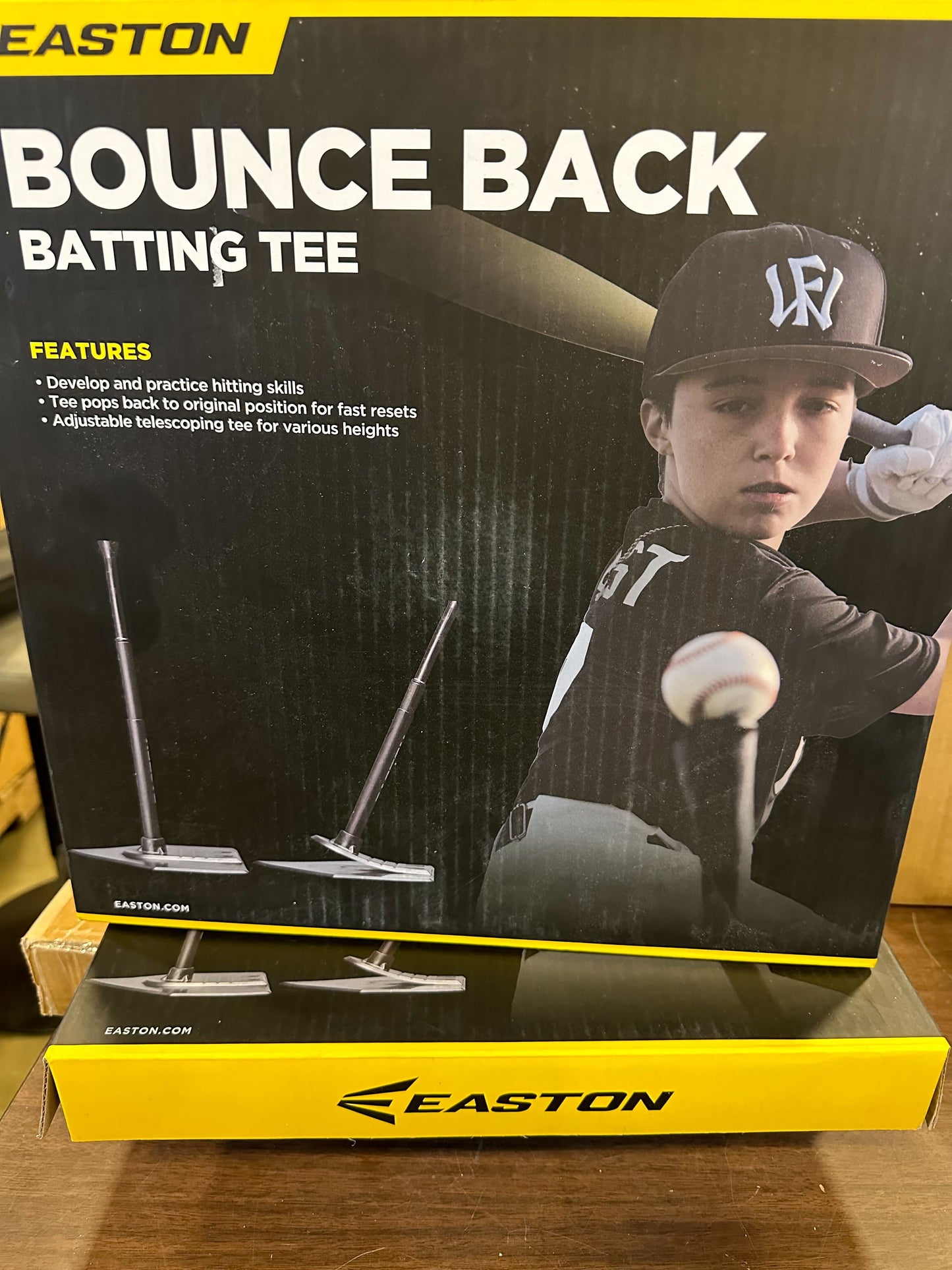 Easton | BOUNCE BACK Batting Tee | Baseball / Softball | Adjustable Height