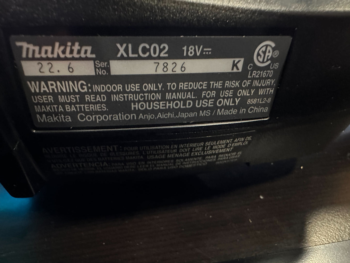 Makita XLC02 18V LXT Lithium-Ion Compact Cordless Vacuum