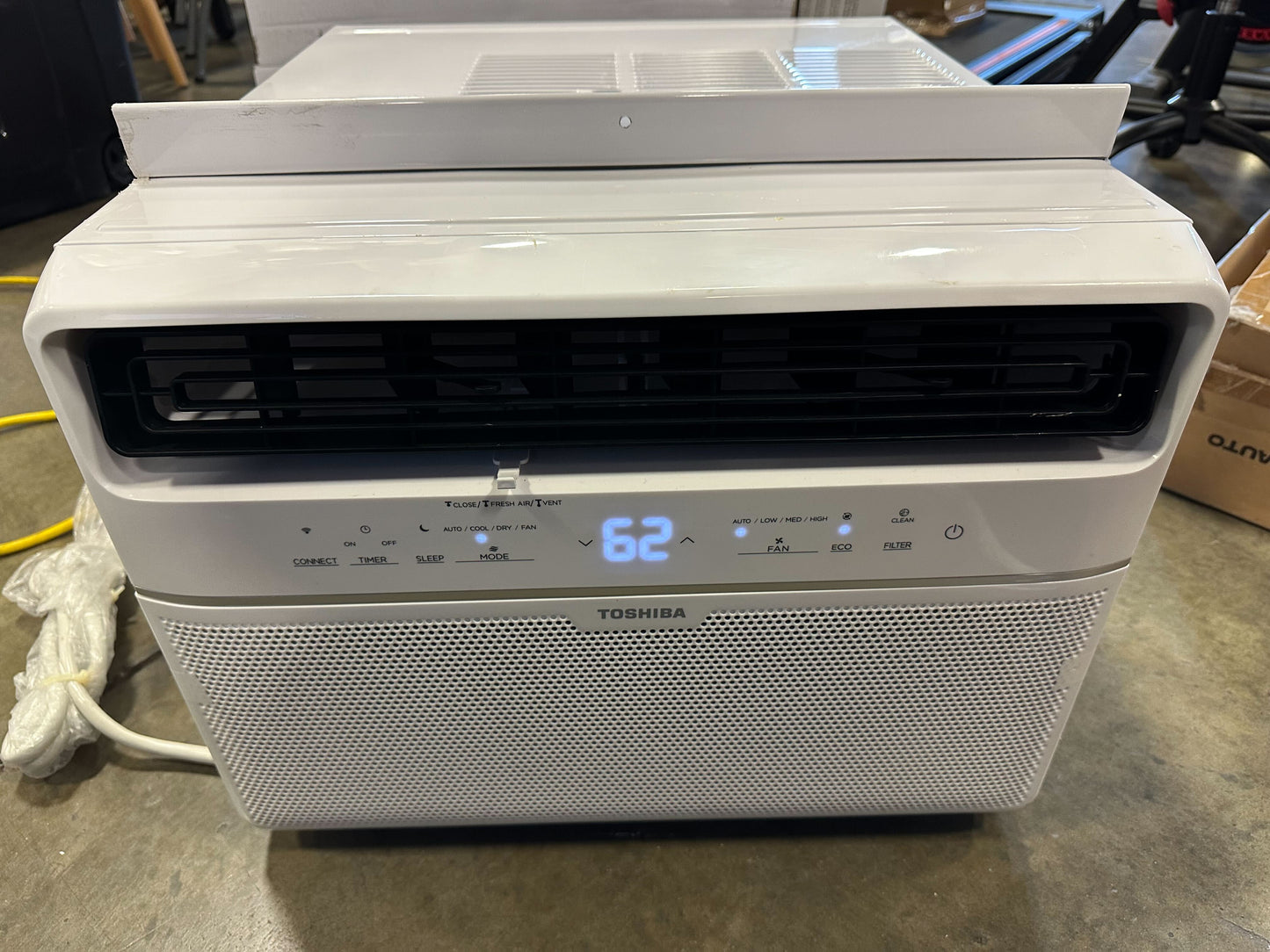 Toshiba 10,000 BTU Smart Wi-Fi Touch Control Window Air Conditioner WK1013CWRU Pre-owned