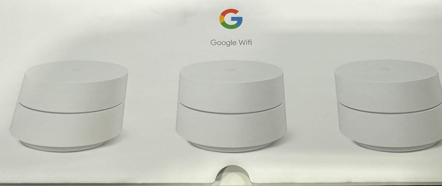 Google Wifi - AC1200 - Mesh WiFi System - Wifi Router - 4500 Sq Ft Coverage - 3 pack Open Box