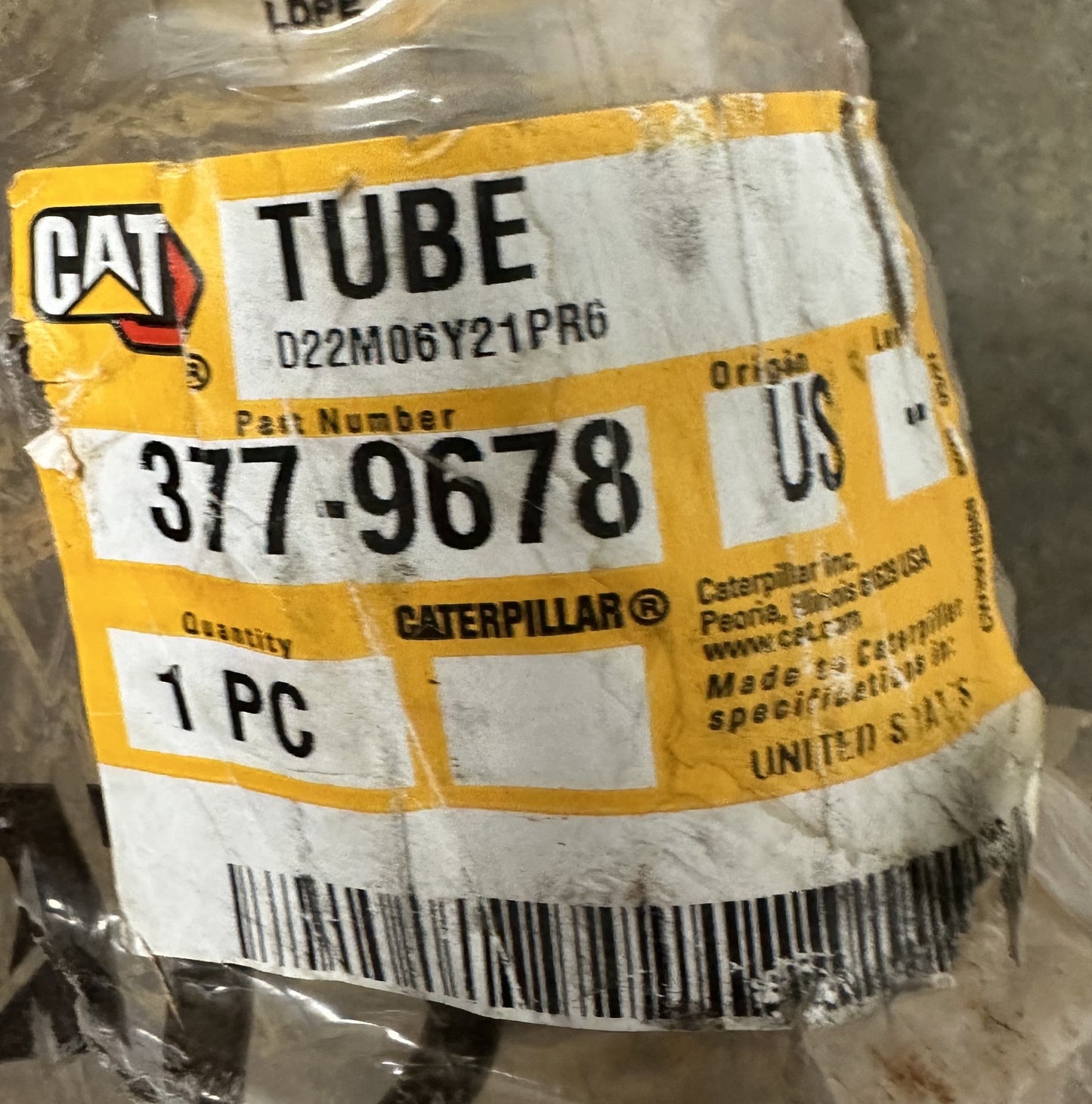 GENUINE CAT 377-9678 TUBE