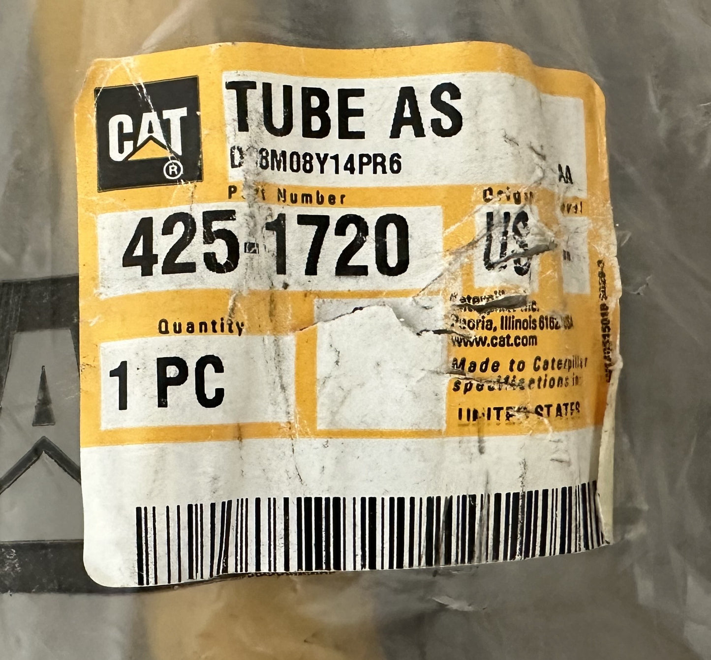 GENUINE CAT 425-1720 Tube Assembly