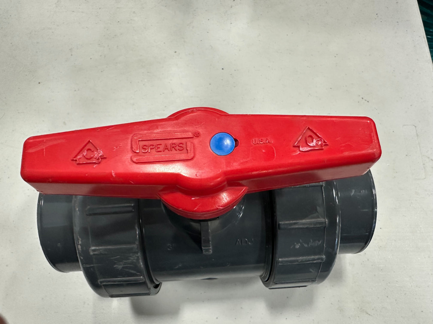 Spears PVC Ball Valve, EPDM Seals, 3" Socket Part # 1822-030