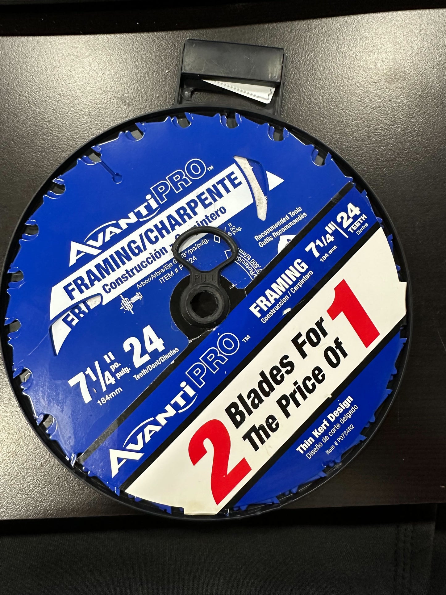 Avanti Pro 7-1/4 in. x 24 Tooth Framing Circular Saw Blade P0724R2