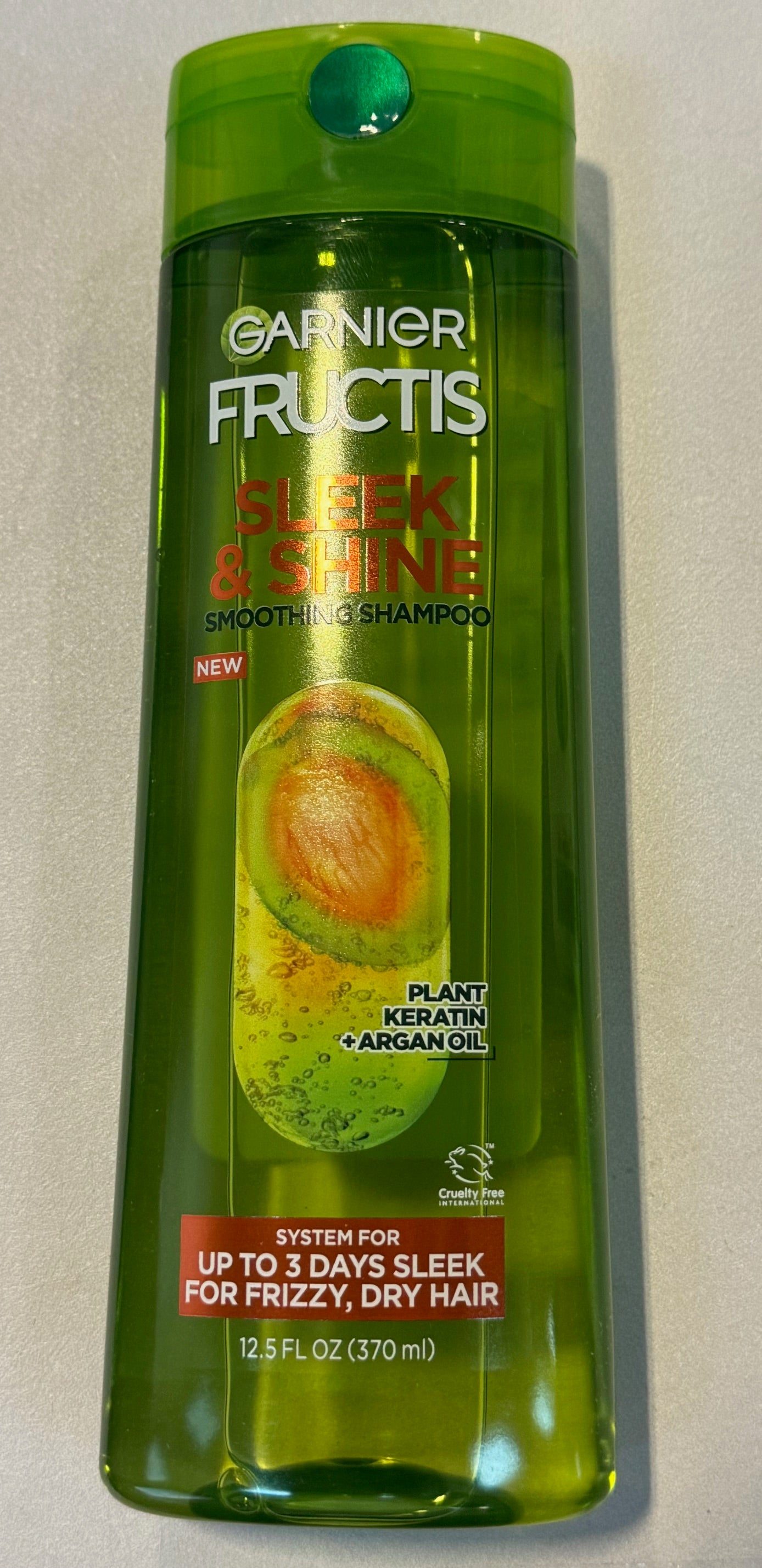 Garnier Fructis Sleek and Shine Shampoo for Frizzy Hair, 12.5 Ounce