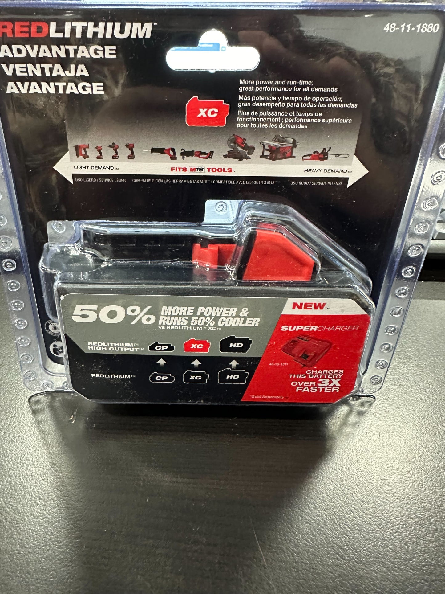 Milwaukee 48-11-1880 M18 REDLITHIUM HIGH OUTPUT 18v 8.0 Ah Lithium-Ion Battery Pack