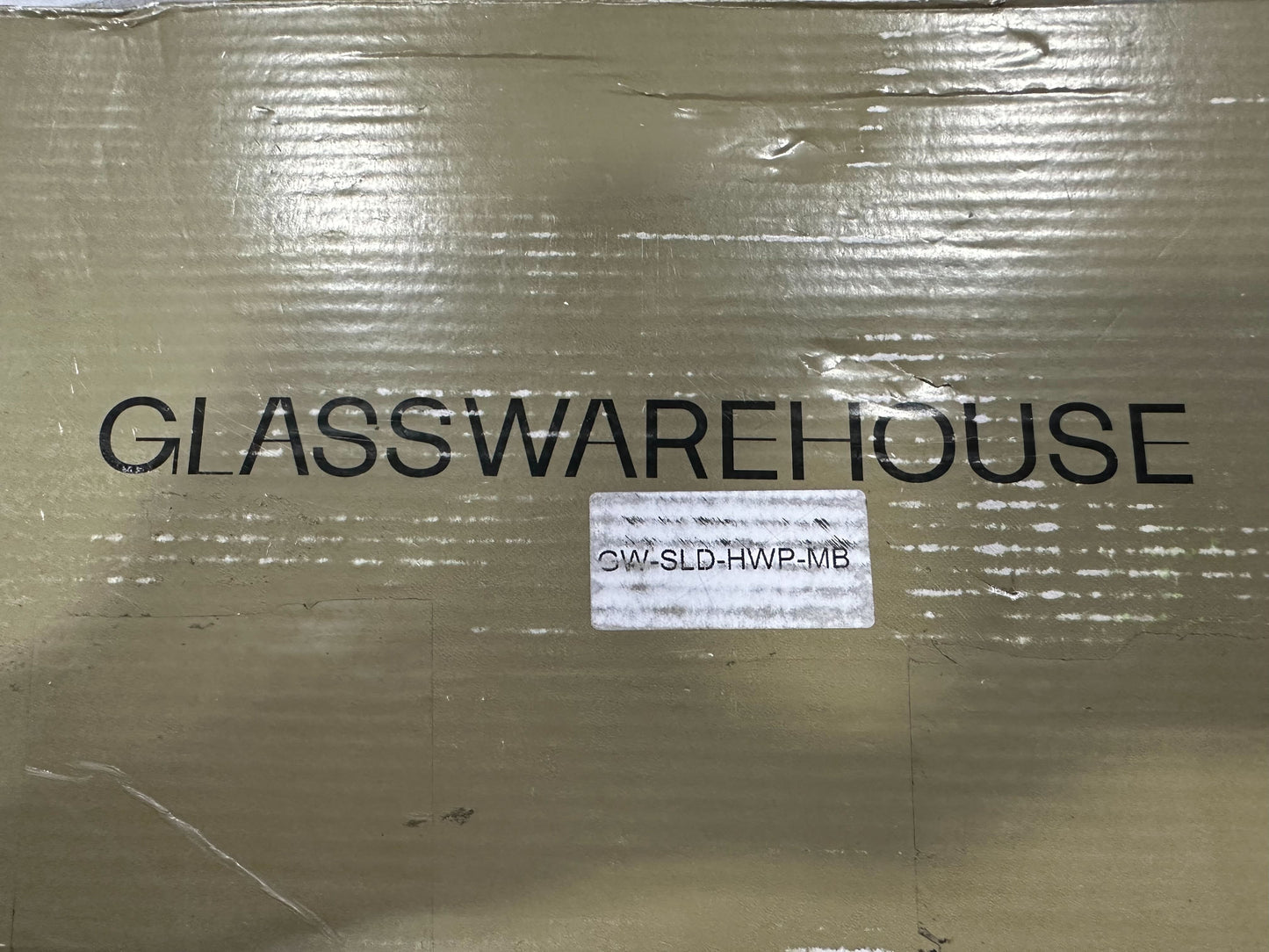 Glass Warehouse Frameless Sliding Shower Door Hardware Kit GW-SLD-HWP-MB In BLK