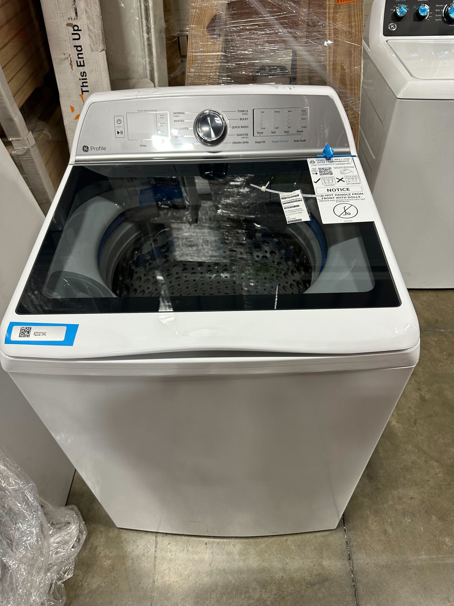 GE Profile 5.0 cu. ft. High-Efficiency Smart Top Load Washer PTW600BSRWS-2