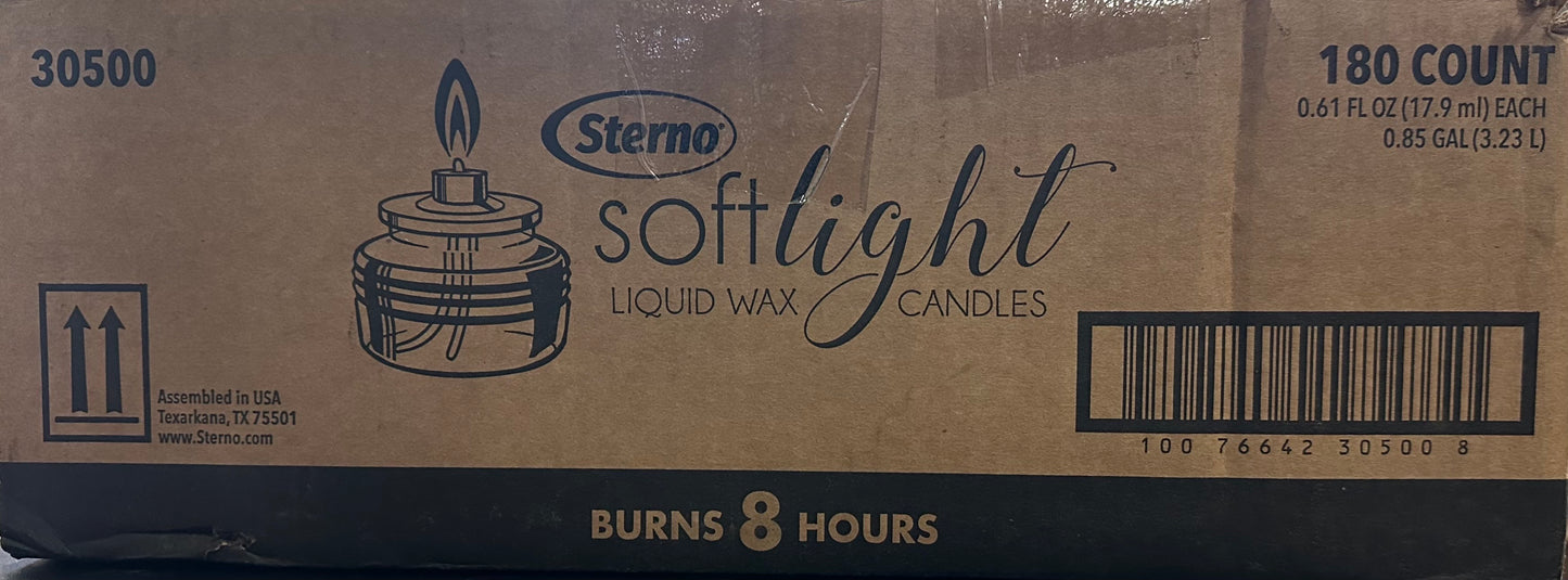 Sterno Products 30500 Liquid Candle - 180 / CS