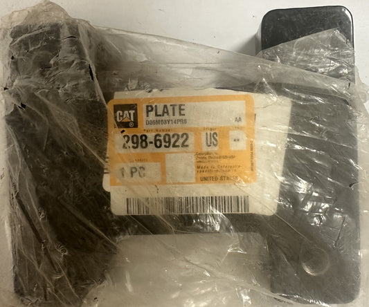 CATERPILLAR CAT GENUINE 298-6922 PLATE