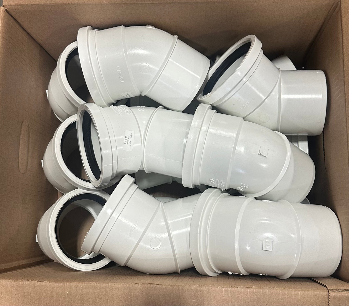 Multi Fittings 063404 Pipe Elbow, 4 in, PVC, Qty. 15
