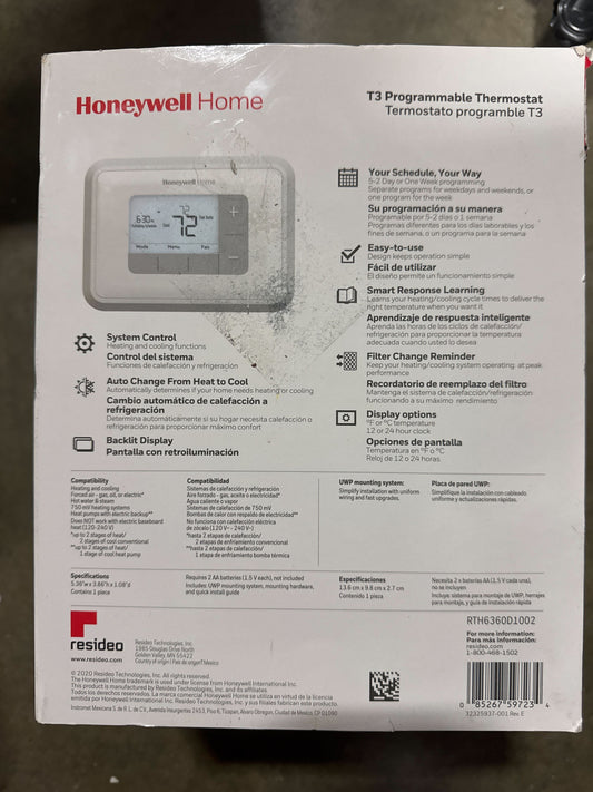 Honeywell Home - T3 Programmable Thermostat