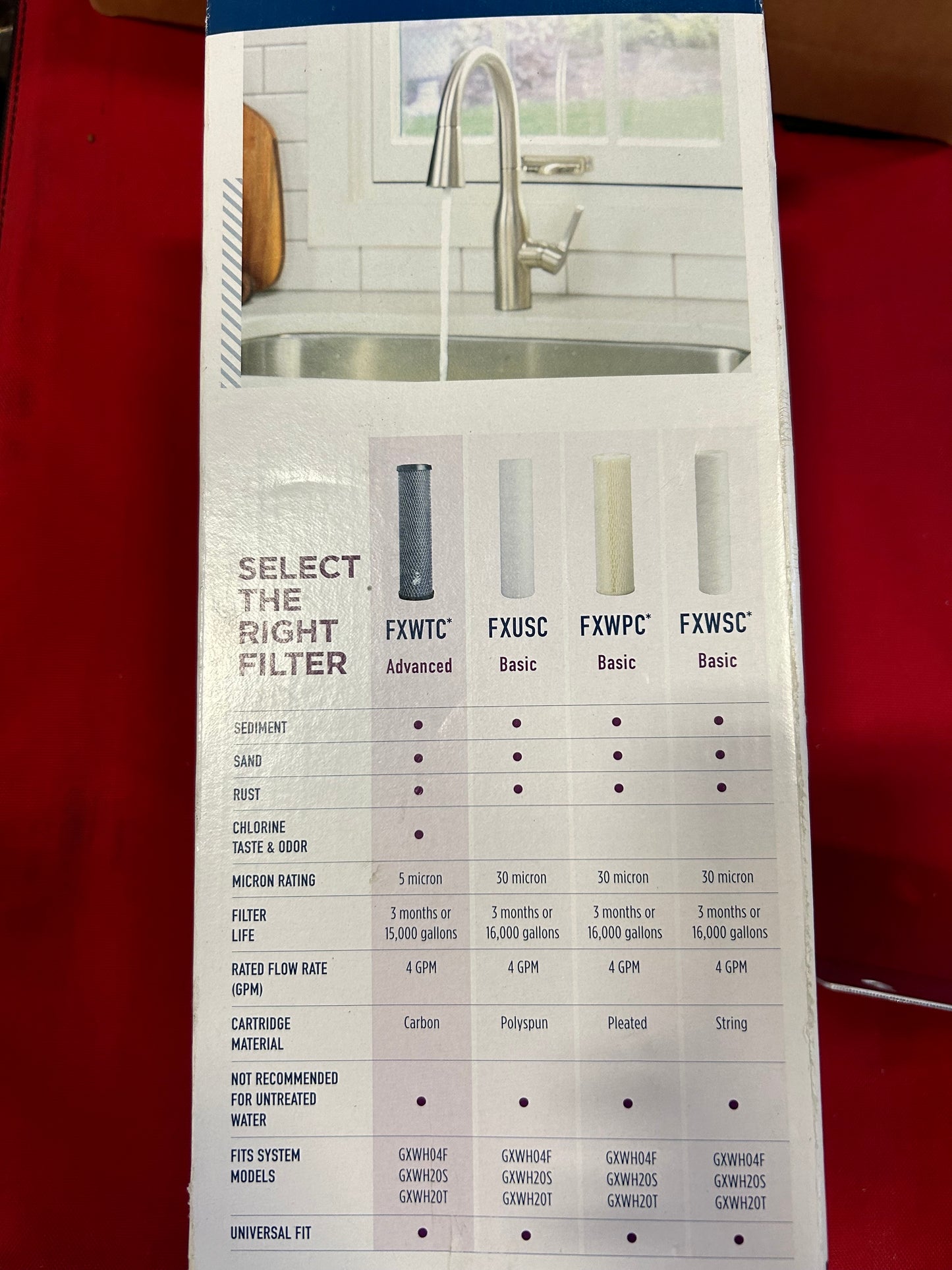 GE GXWH20S Standard Flow Whole Home Filtration System