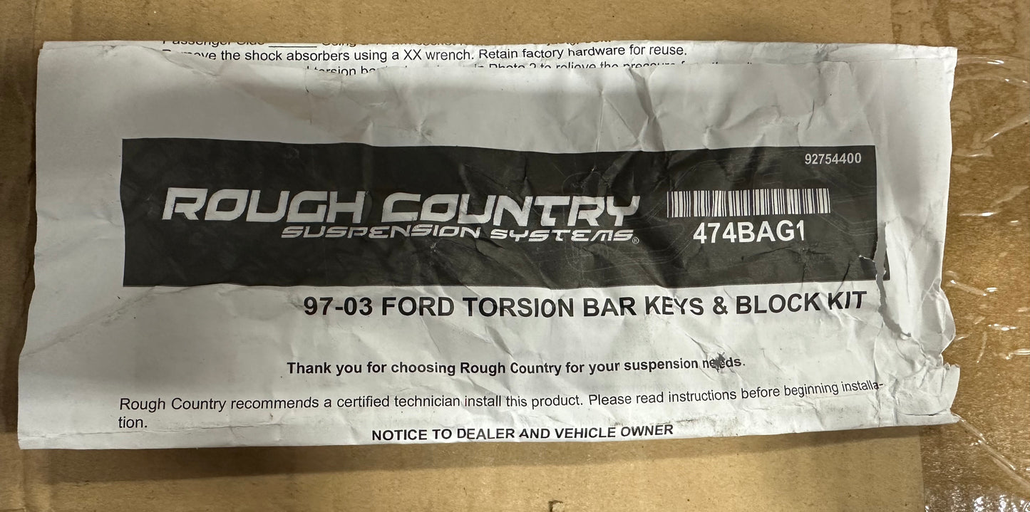 Rough Country 2.5" Leveling Kit, F-150 4WD - 7544