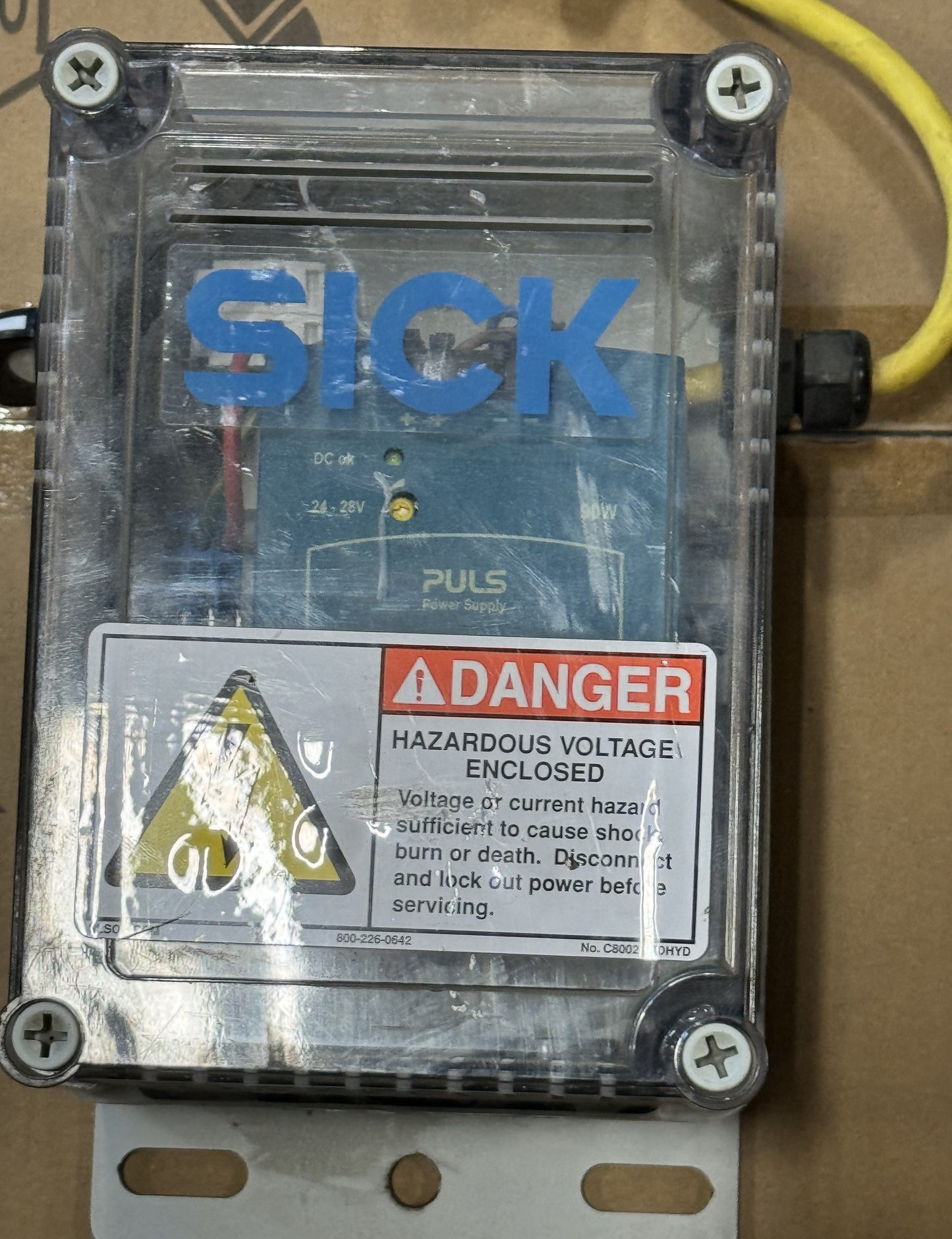 Sick 4 amp Power Supply Enclosure PS90W-480VAC-ENC PART 1042127