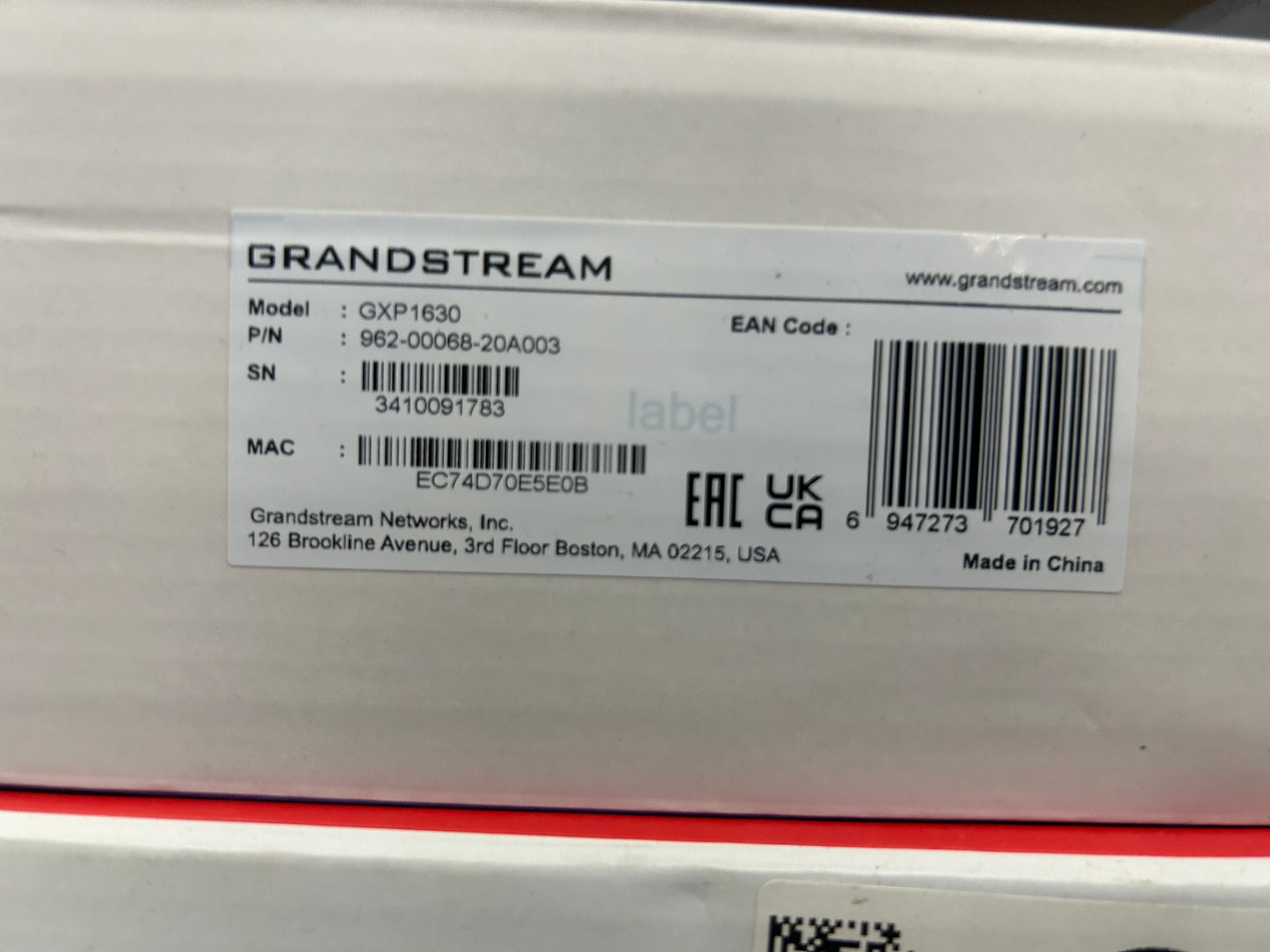 Grandstream GS-GXP1630 Home/Office Phone