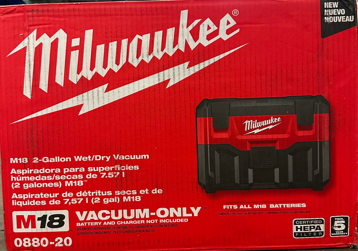 Milwaukee M18 18-Volt 5.0 Ah Lithium-Ion Battery Pack