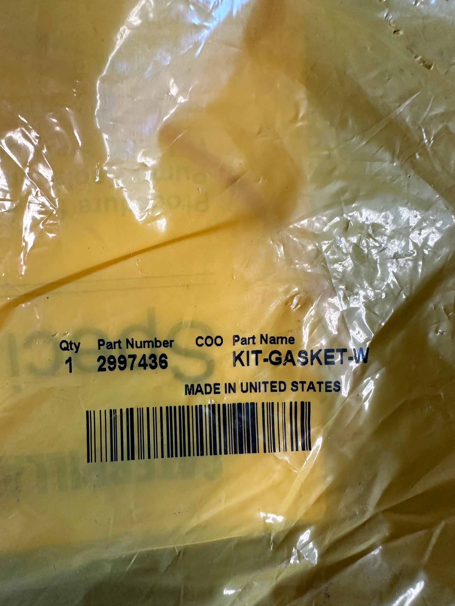 CATERPILLAR CAT GENUINE 299-7436: GASKET (WP) KIT